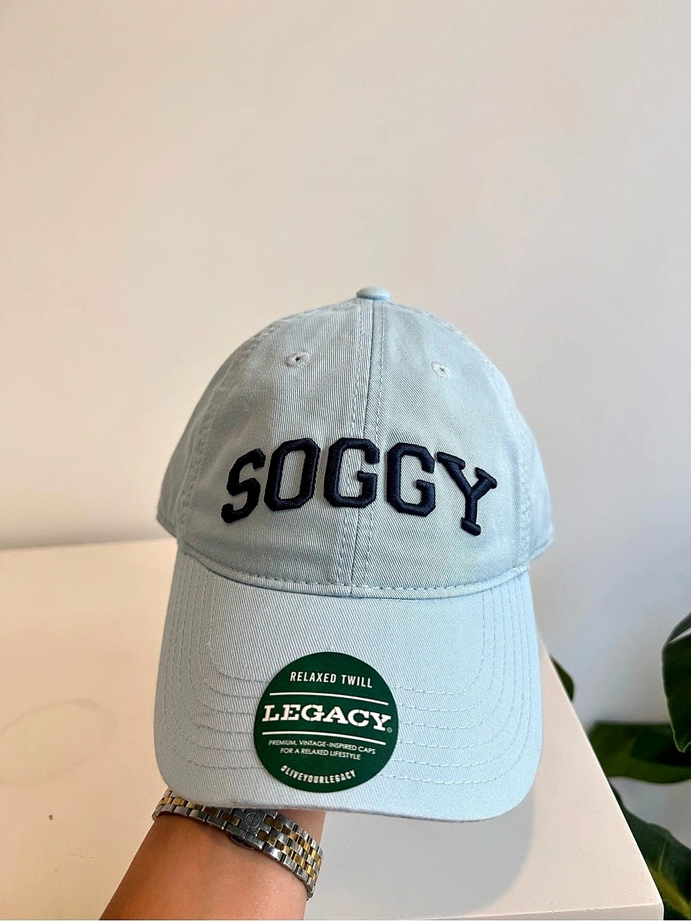 Soggy Dollar Legacy Relaxed Twill Dad Hat Blue